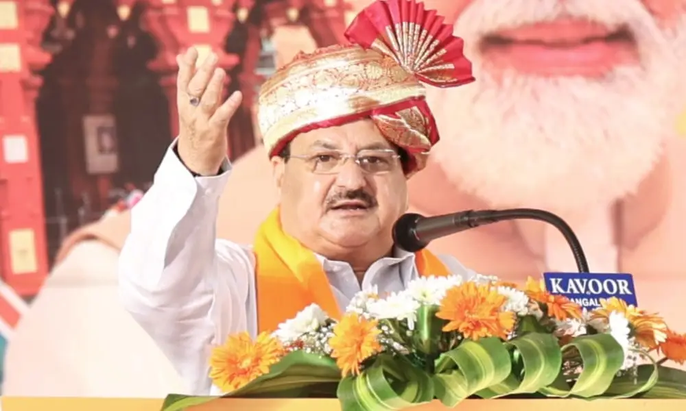 JP Nadda says All parties are doing family politics but BJP workers are the family