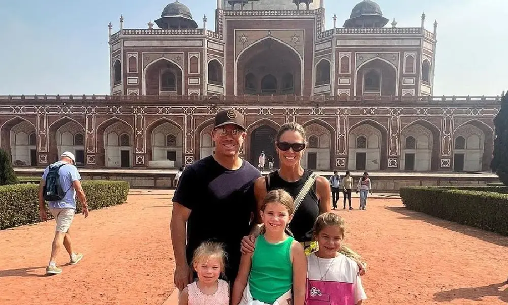 Australian batsman David Warner has toured Delhi with his family