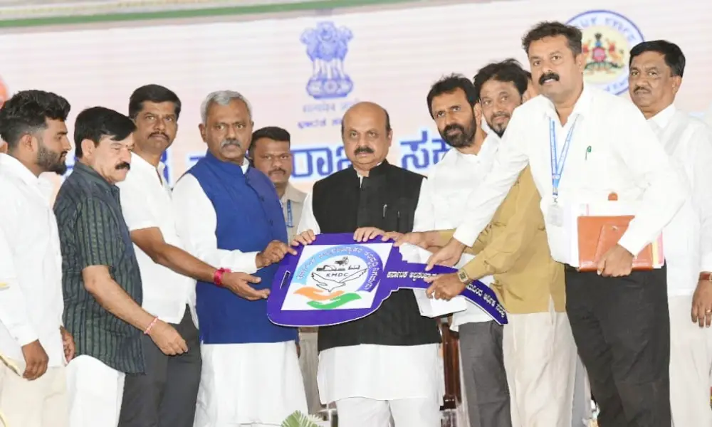CM Basavaraj Bommai says There is no guarantee in words, so they are giving guarantee cards