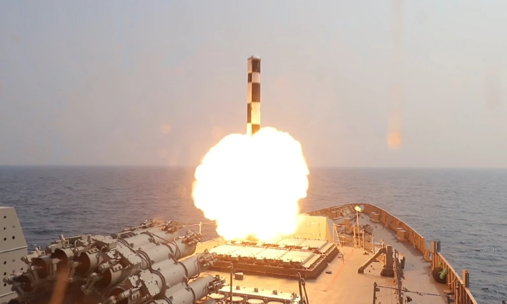 Indian Navy Tests BrahMos Missile With Indigenous Seeker And Booster