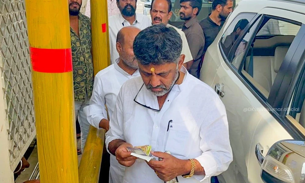 DK Shivakumar Says I have paid the toll to see where they will be arrested