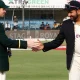 In the fourth match, Australia captain Smith won the toss and bowled from India