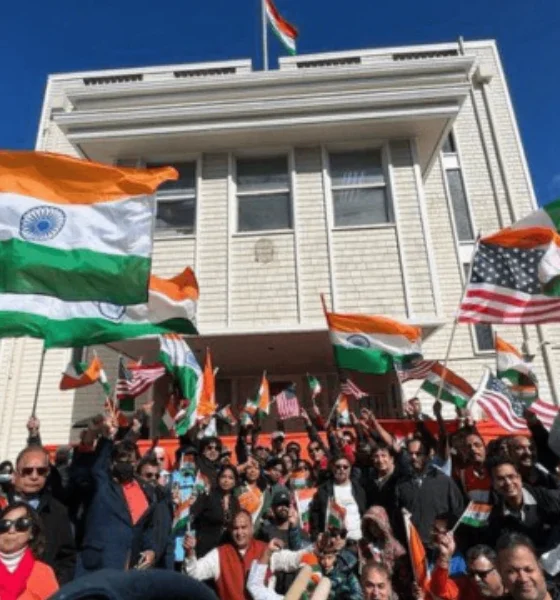Tricolor flag flown in America; Patriots strike back at Khalistanis
