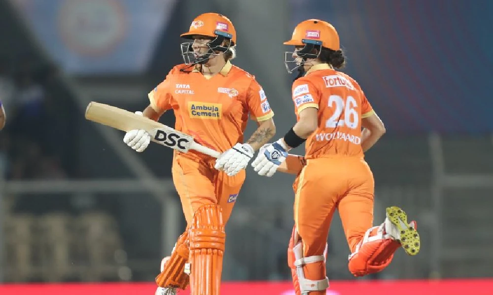 Delhi team set a target of 148 runs Laura Wolworth and Ashley Gardner hit half centuries