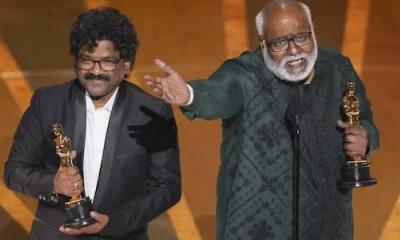 What did the music director MM Keeravani say after receiving the Oscars 2023 award?
