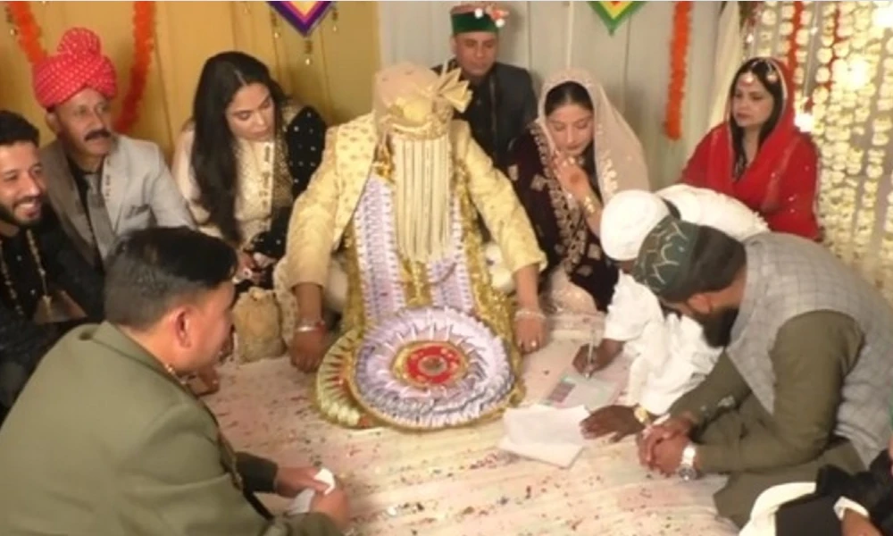 Muslim couples marry as per Islamic wedding rituals at VHP-run Hindu Temple in Shimla