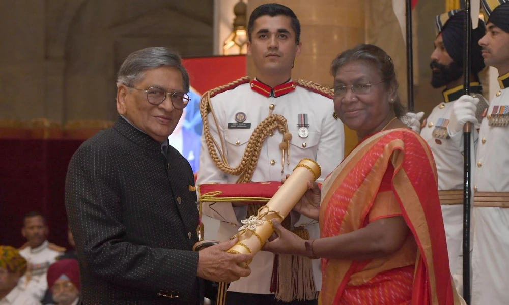 Padma Awards Conferred for SM Krishna And Sudha Murthy