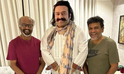 Prabhas' latest photo with Rajinikanth, Shiva Rajkumar