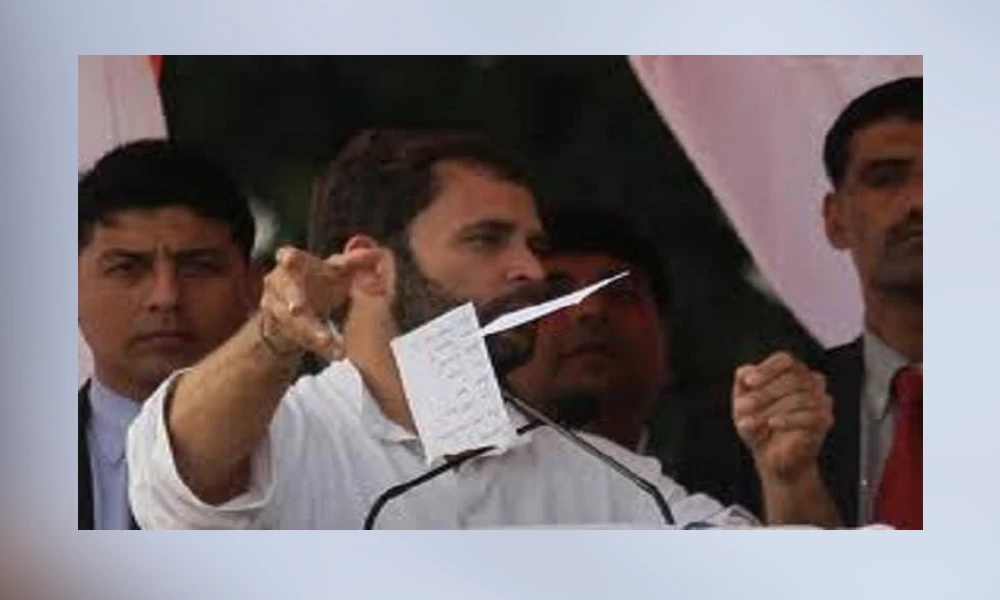 Rahul Gandhi Tore Up Ordinance That Would Have Spared Him