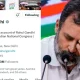 Rahul Gandhi Changed his twitter Account Status As Disqualified MP