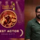 Rishab Shetty wins the Best Actor award at the BLAwards2023