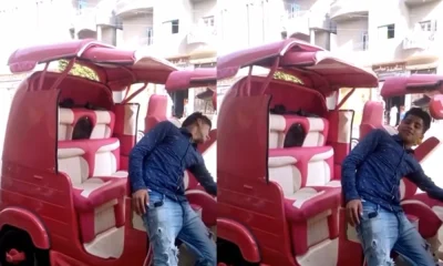 Man Converts Autorickshaw Into Rolls Royce Car Viral Video