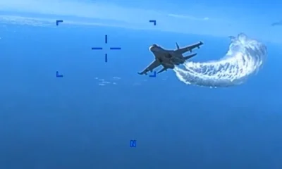 US releases video Of Russian fighter jet Collied With Drone