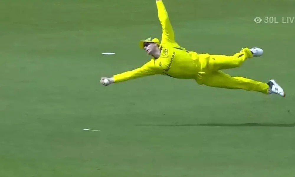 IND VS AUS Spectators are amazed to see Smith catch Superman