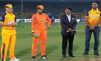 Gujarat team won the toss and elected to bat in the match against UP Warriors