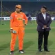 Gujarat team won the toss and elected to bat in the match against UP Warriors