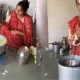 woman making ice cream using fan viral video