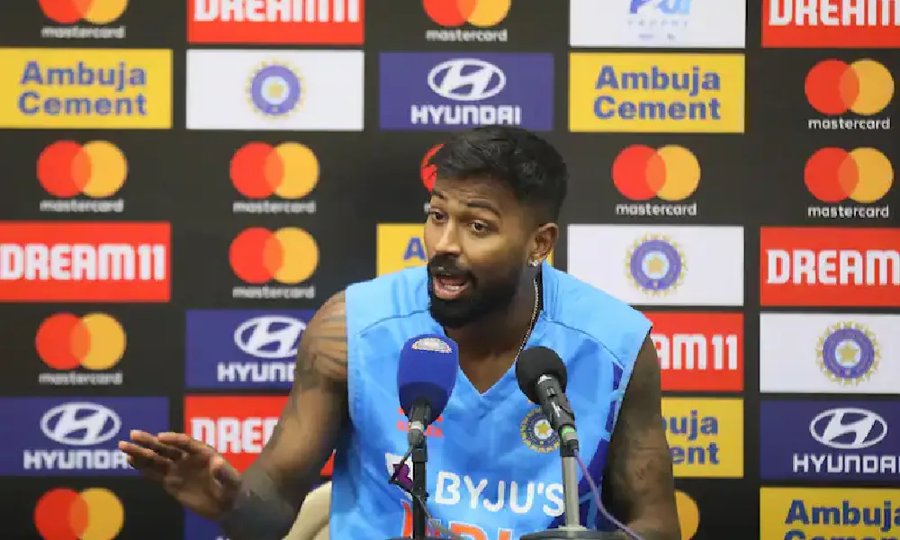 IND VS AUS Captain Hardik Pandya names the starters for the first ODI