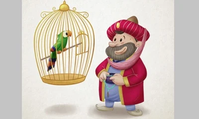 merchant and parakeet