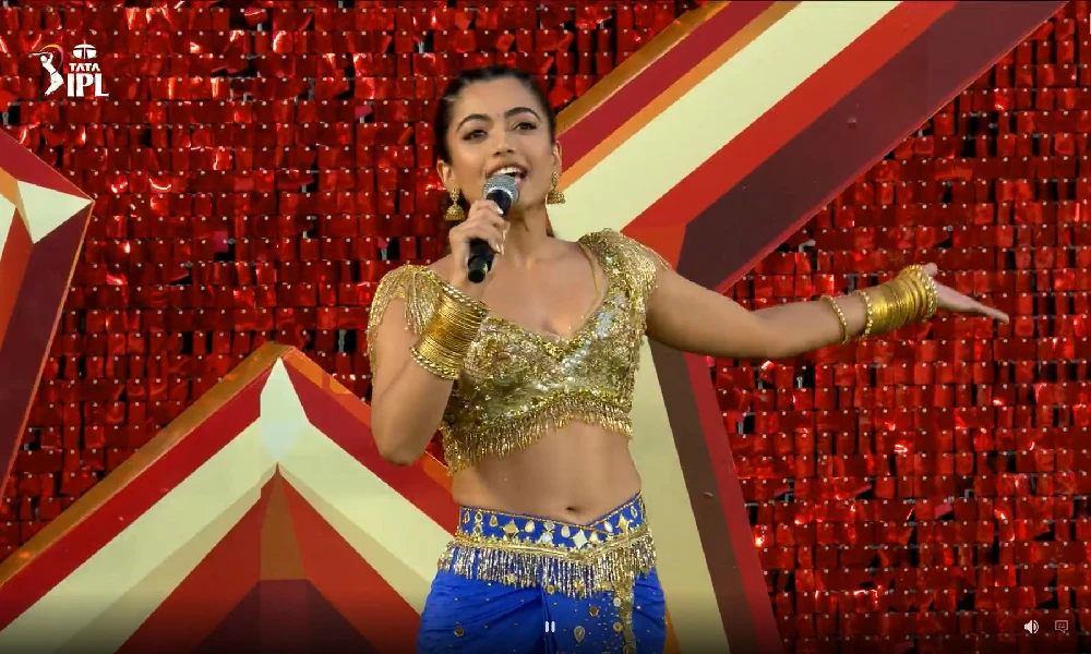 Rashmika Mandanna danced to the song Sami Sami on the IPL stage and impressed the cricket lovers.