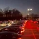 Tesla car gave a light show to the song