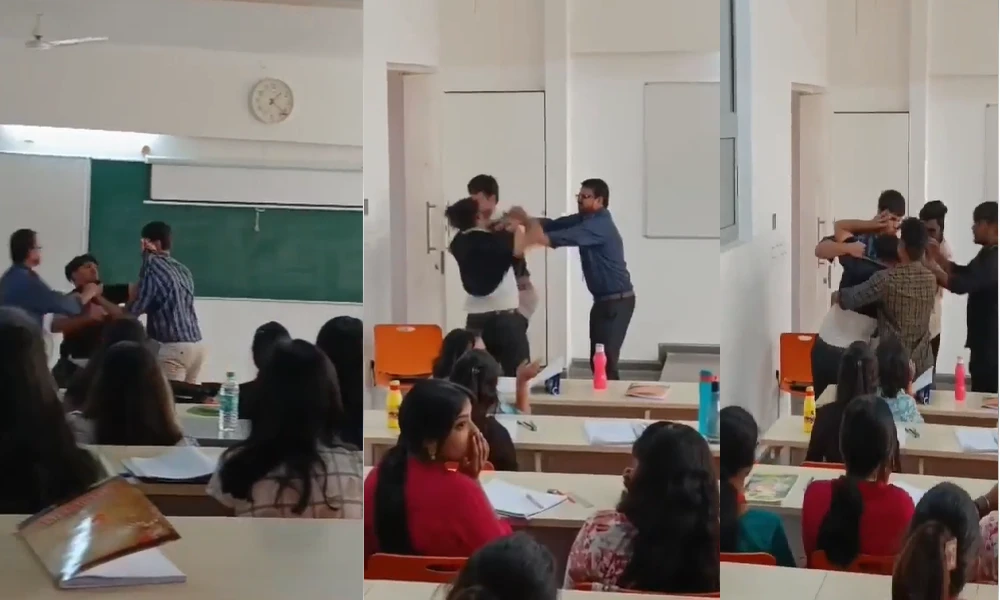Viral Video Students clash in classroom