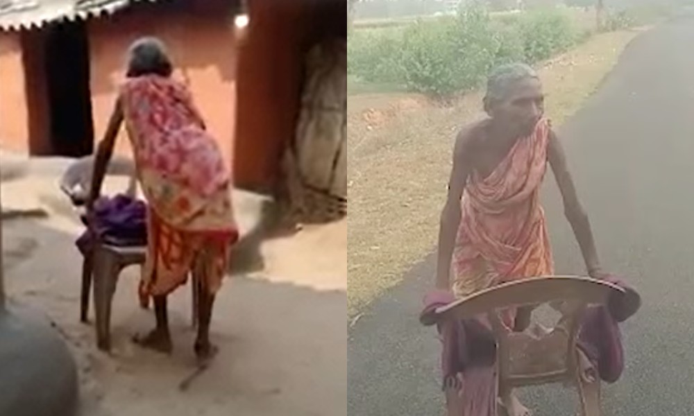 70 Year Old To Walk Barefoot To Collect Pension in Odisha viral video