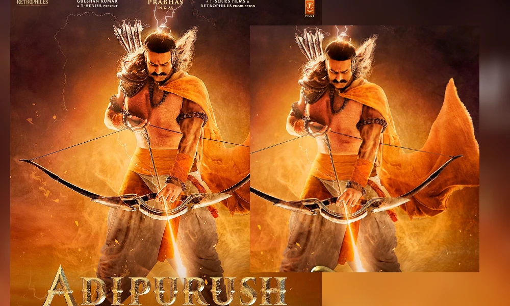 Adipurush Movie new poster of Prabhas with Jai Shri Ram lyrical