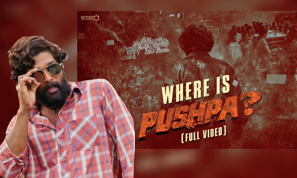 Allu arjun Pushpa 2! The Rule has begun video titled 'Hunt for Pushpa'...!