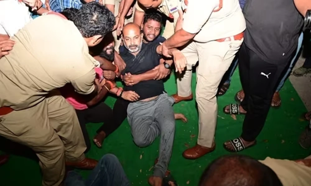 Telangana BJP President Bandi Sanjay Kumar Arrested In Late Night