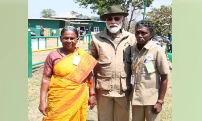 The Elephant Whisperers’ Couple Bomman And Bellie Meet PM Narendra Modi At Elephant Camp