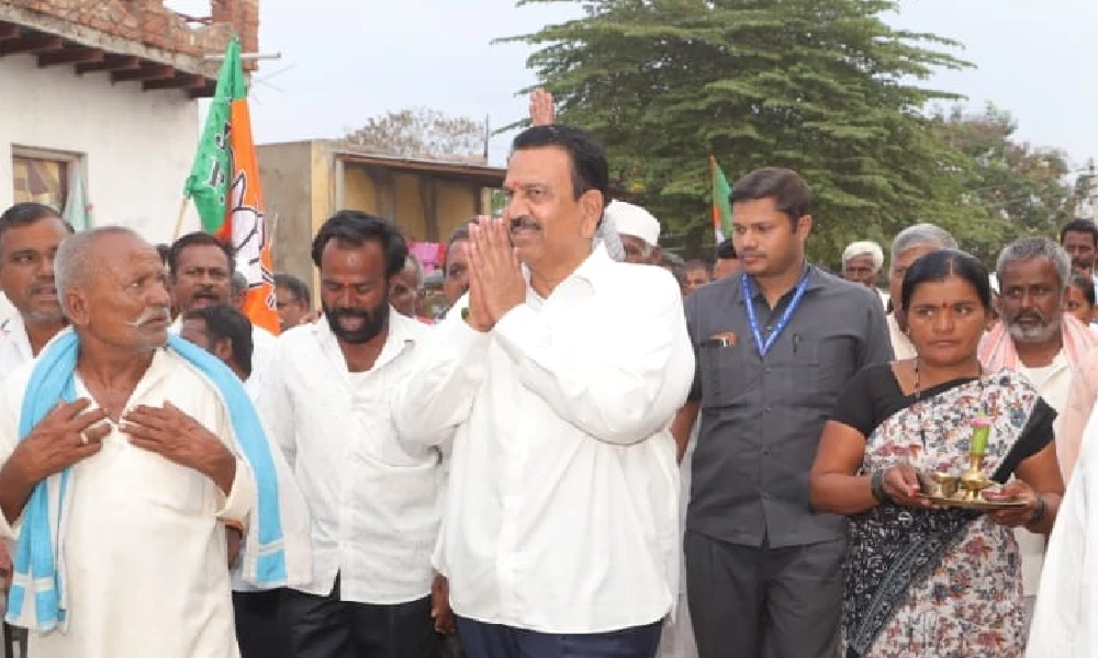 In Nargund, BJP candidate C.C. Patil's massive campaign