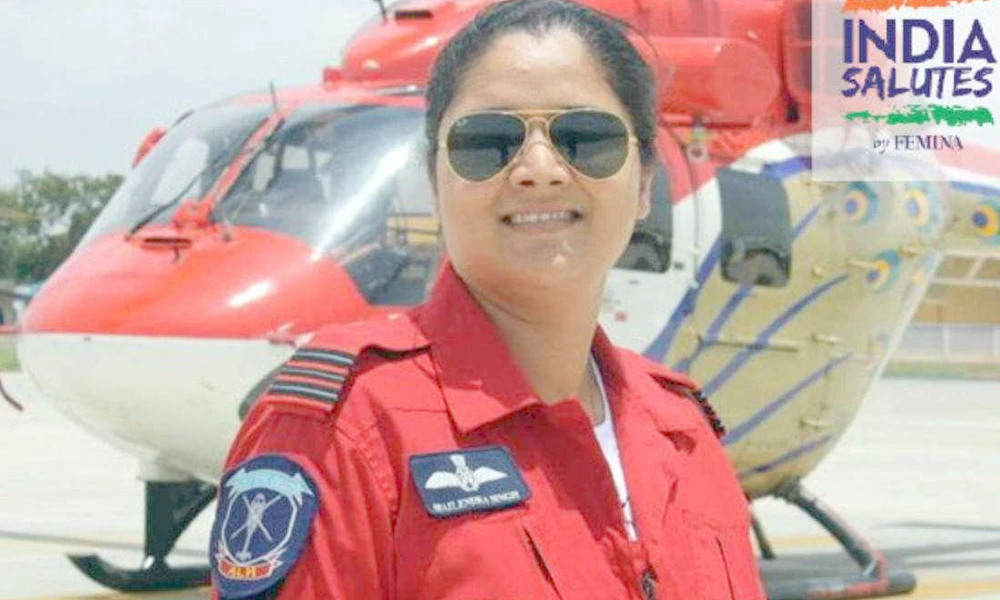 Commander Deepika Misra received Vayu Sena Medal Gallantry