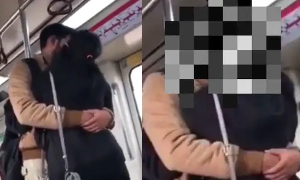 Couple Kissing In Delhi Metro Rail Viral Video