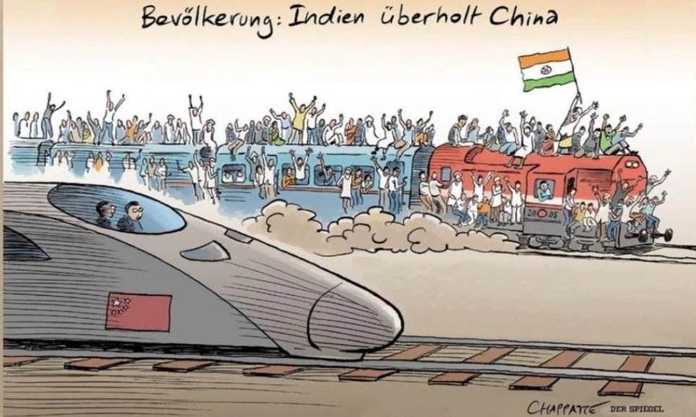 Der Spiegel magazine cartoon on india's population sparks racist