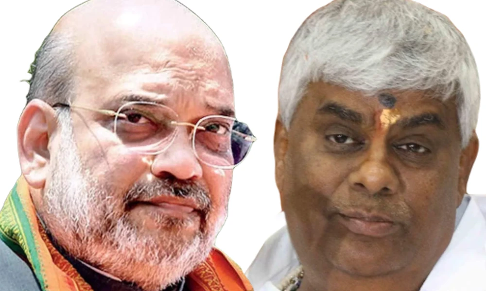 DeveGowda and Kumaraswamy are Chanakya for us says HD Revanna amit shah vist to hasana