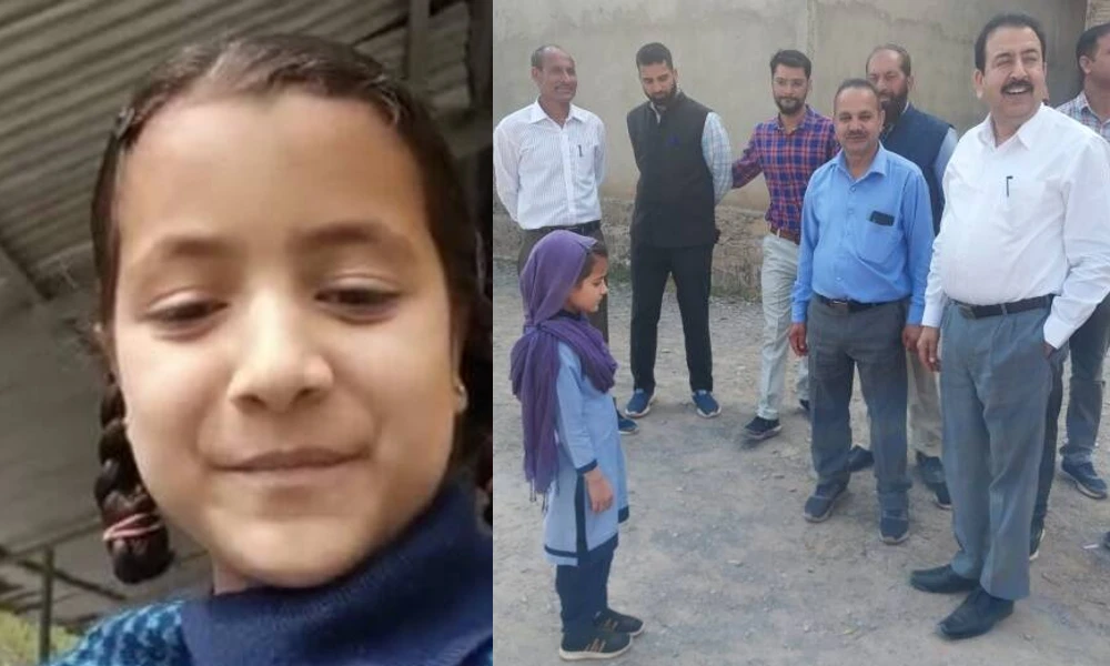 Officials get work started in the School which Kashmiri Girl Appeal To PM Modi About Damage