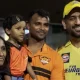IPL 2023: Dhoni flirts with T.Natarajan's daughter; The video is viral