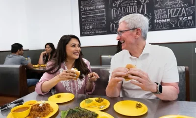 Actor Madhuri Dixit Treats Tim Cook To Vada Pav, Apple CEO Reacts