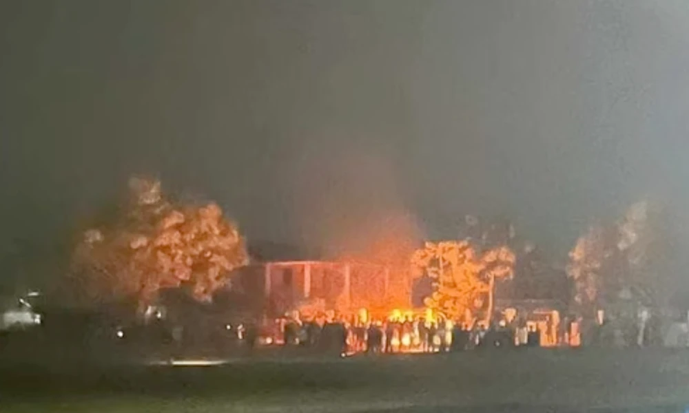 Chief Minister N Biren Singh Event Venue Set On Fire In Manipur