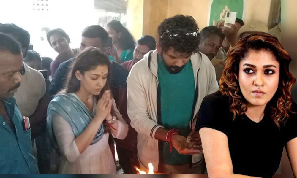 Nayanthara threatens to break fan’s phone during temple visit