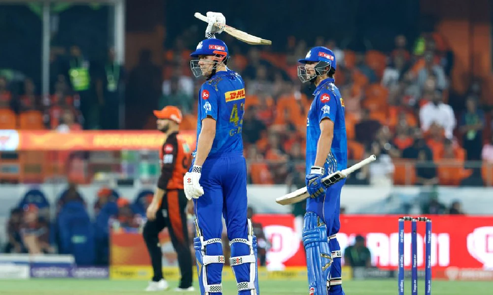 IPL 2023Mumbai Indians gave a competitive challenge of 193 runs to the Hyderabad team