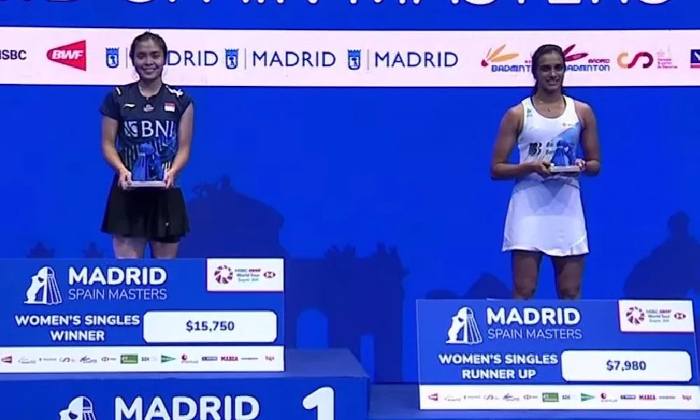 Madrid Masters: Madrid Spain Masters; In the final P.V. Sindhu is disappointed