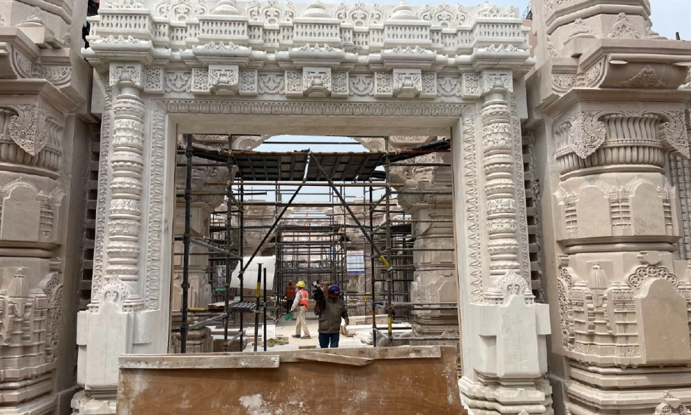 under construction Ram Mandir photos released by trust