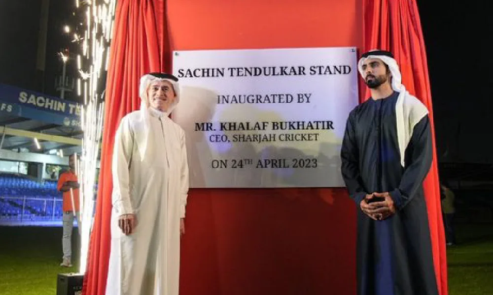 Sachin Tendulkar: The stand of Sharjah Ground is named after Sachin Tendulkar