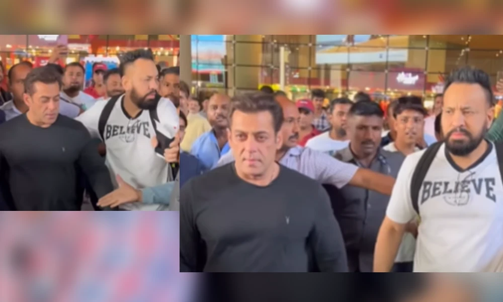 Salman Khan fan for trying to shake his hand
