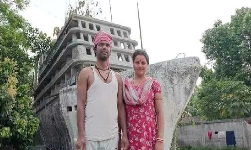 West Bengal farmer builds his dream house resembling Titanic Ship