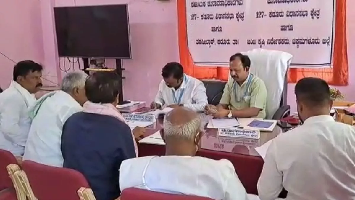 karnataka election 2023 YSV Datta's nomination submission in the presence of H D Deve Gowda