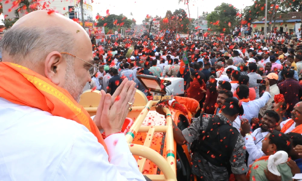 Amit Shah held a Press Conference in Hubbali
