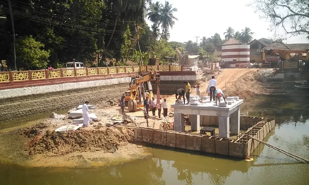 puttur temple pond renovation
